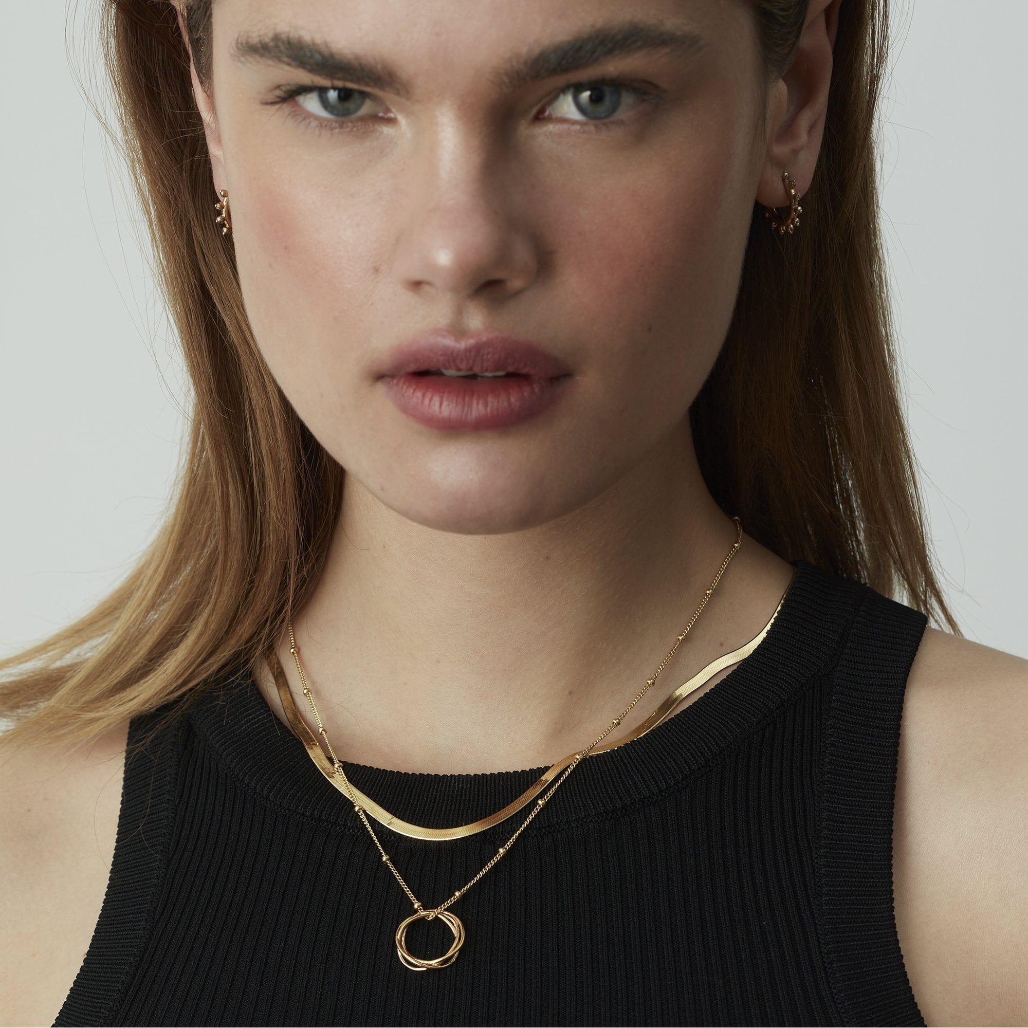 Muru Jewellery Karma kaulakoru 18" kultavermeil