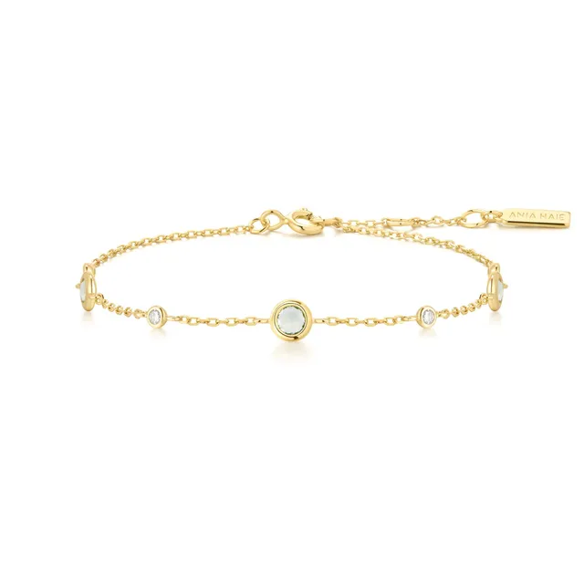 Ania Haie Ripple Joy Gold Mint Green Station rannekoru kulta