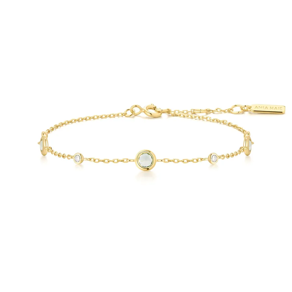 Ania Haie Ripple Joy Gold Mint Green Station rannekoru kulta