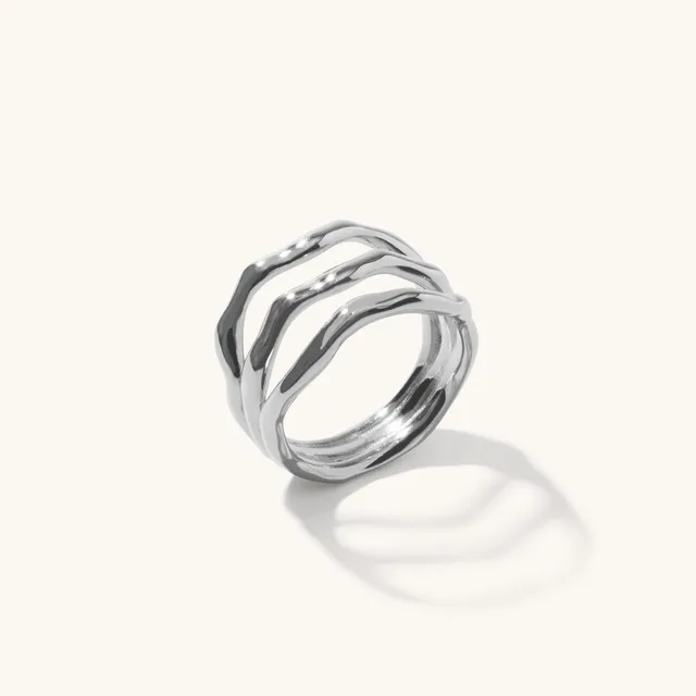 Muru Jewellery Karma Ring sormus N hopea
