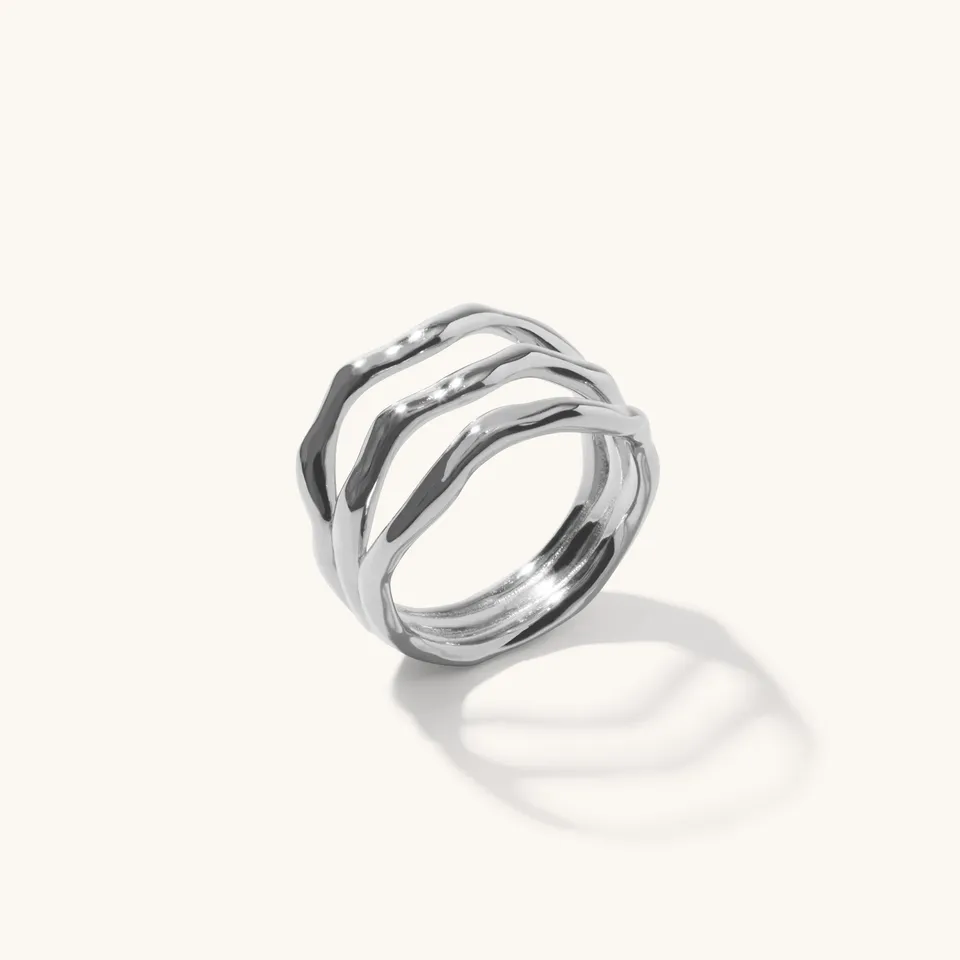 Muru Jewellery Karma Ring sormus N hopea