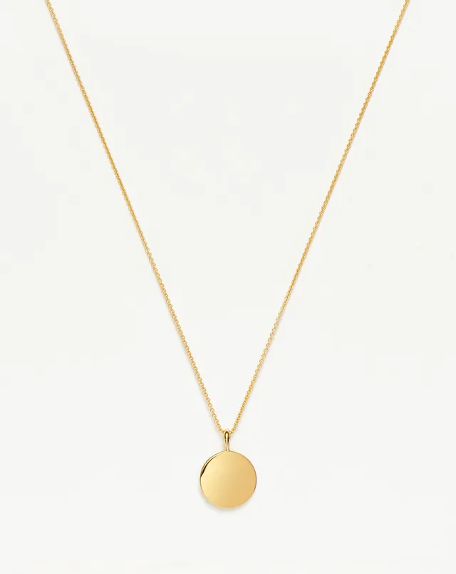 Missoma Engravable Round kaulakoru kultavermeil