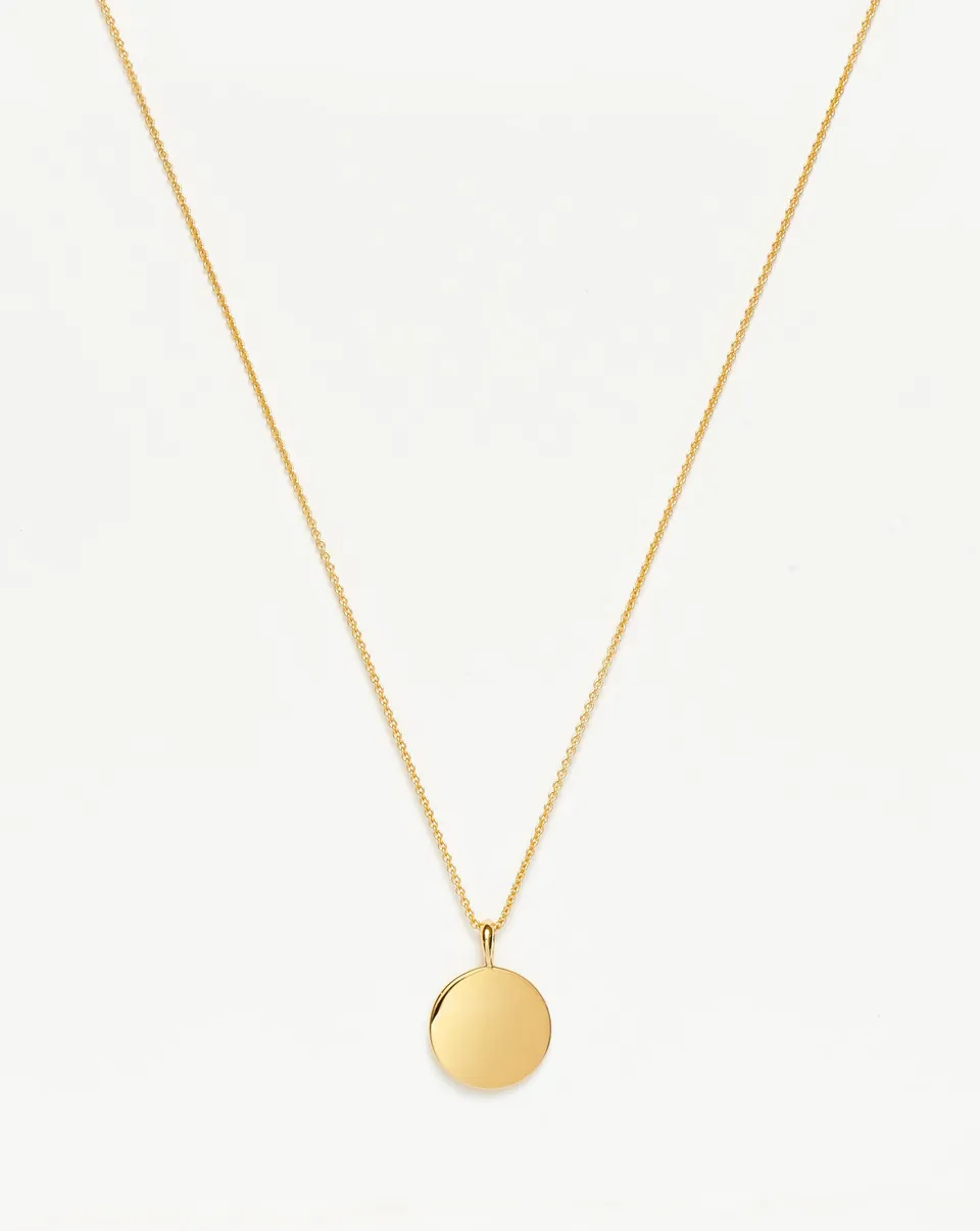 Missoma Engravable Round kaulakoru kultavermeil
