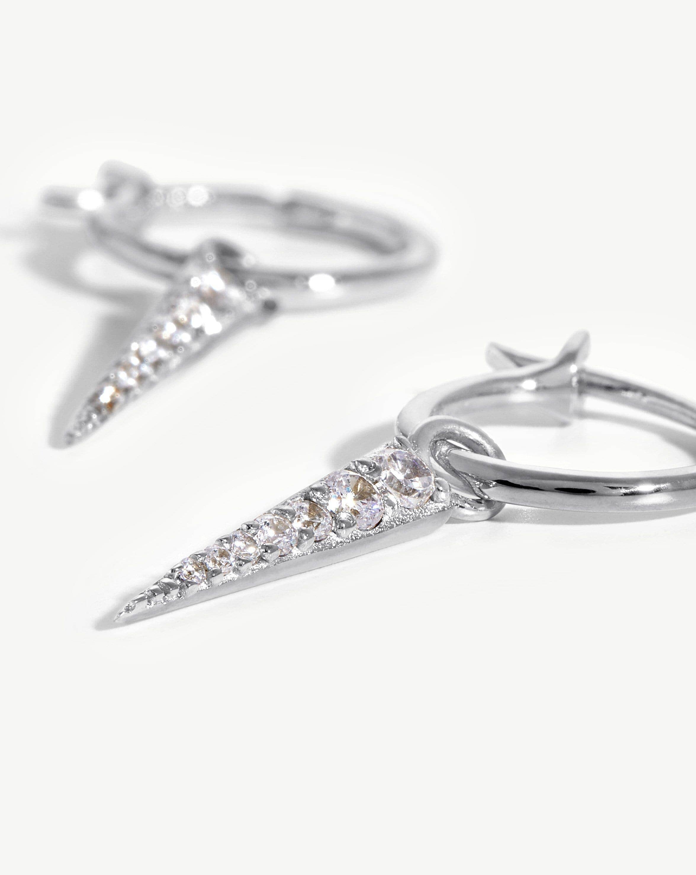 MISSOMA Small Pave Spike Charm korvakorut hopea