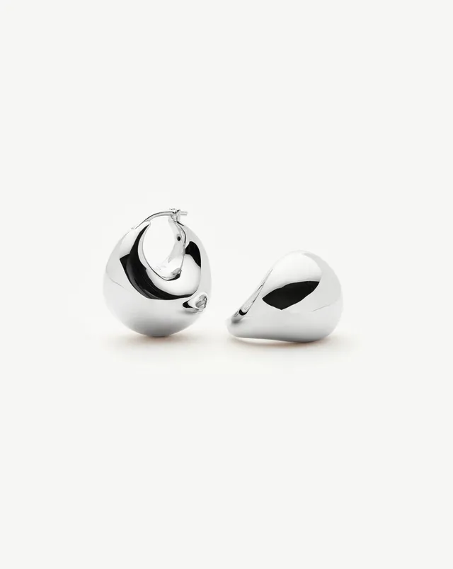 MISSOMA Sculptural Chubby Dome korvakorut hopeoitu