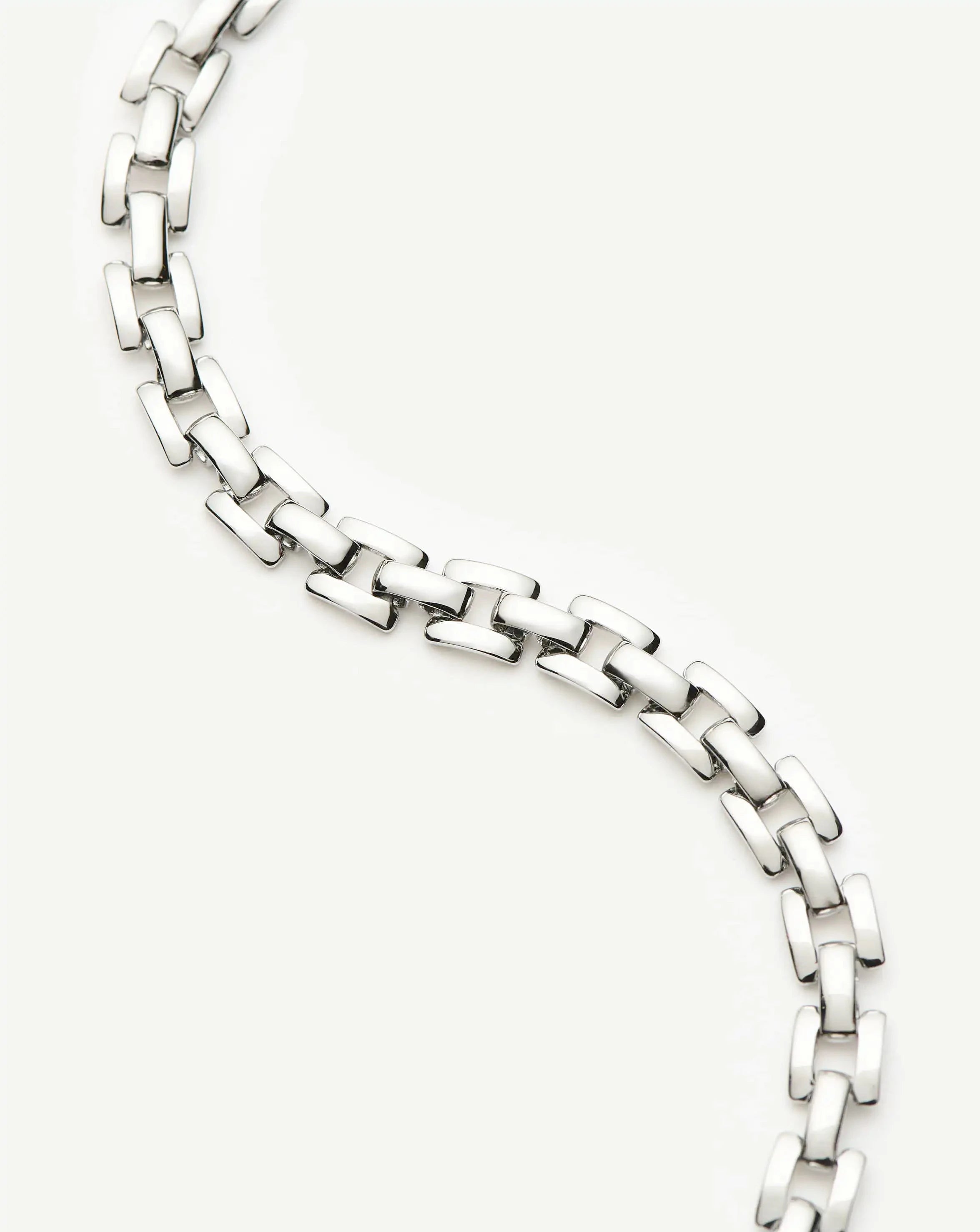 Missoma Timepiece Link rannekoru platina S/M 18,5 cm