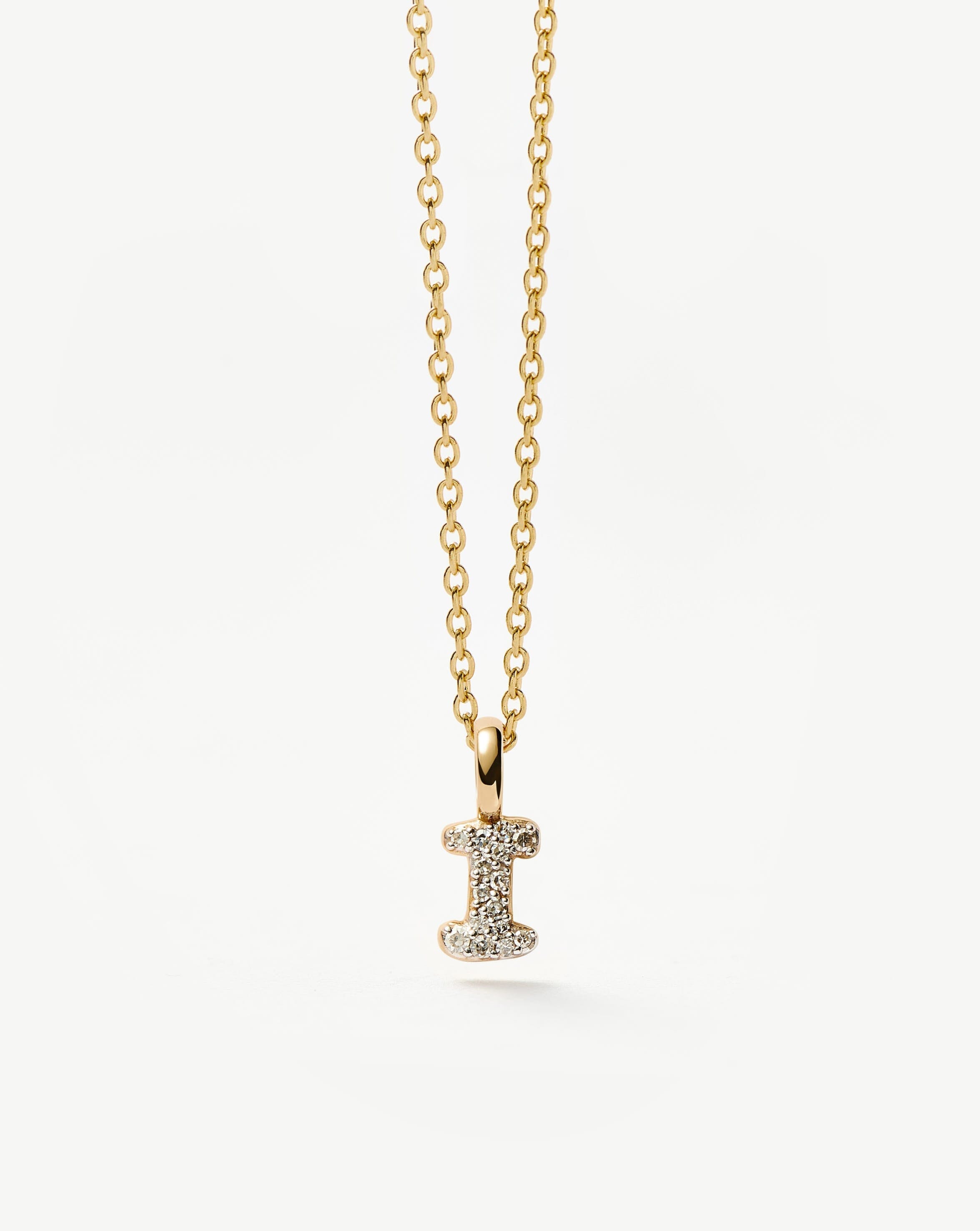 Missoma Initial Mini kaulakoru I timantti 14ct kulta