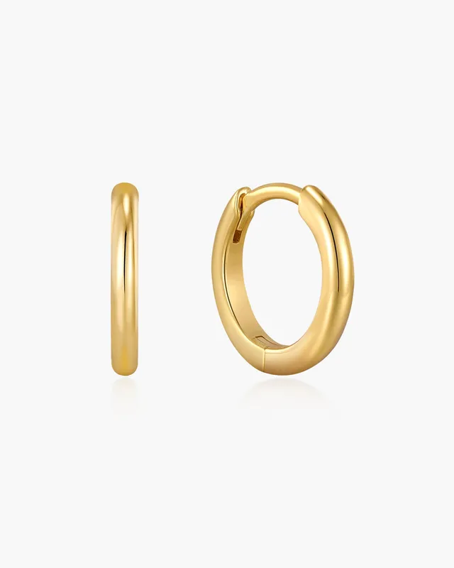 Ania Haie Ear Edit Smooth Huggie korvarenkaat kulta 12 mm