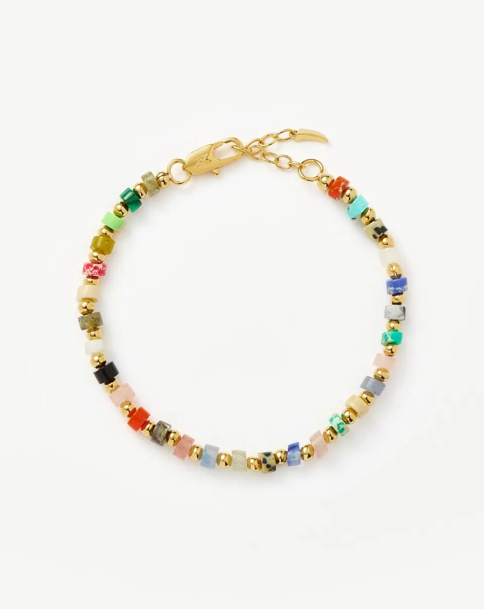 MISSOMA Beaded Multi Beaded rannekoru 18ct kulta kirjava S/M
