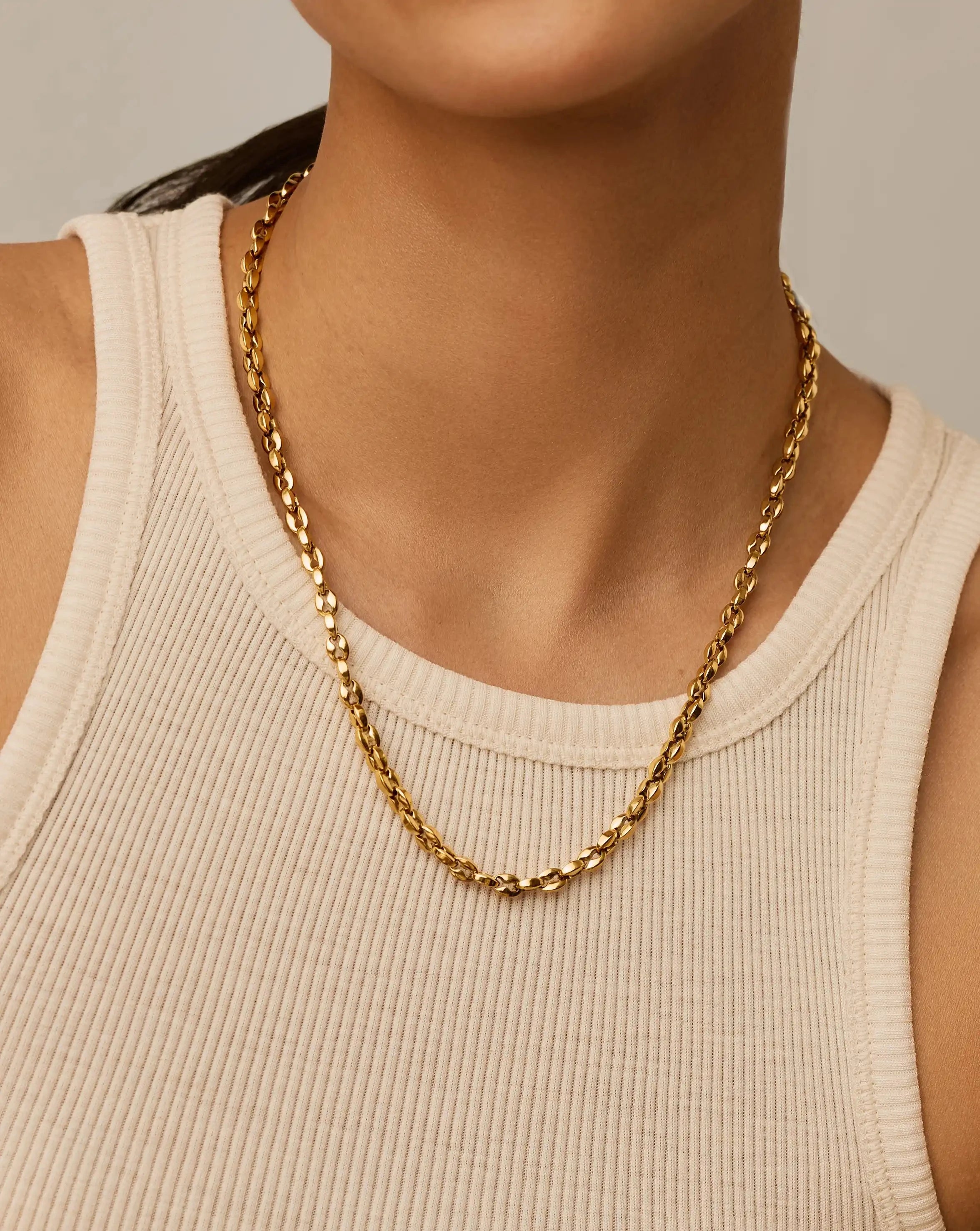 Missoma Mariner Medium Chain kaulakoru 18k kulta 50 cm