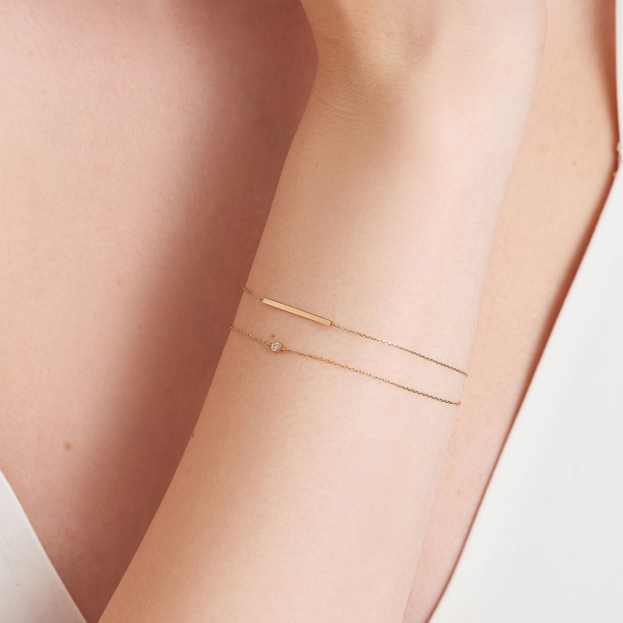 Ania Haie Solid Bar rannekoru 14k kulta