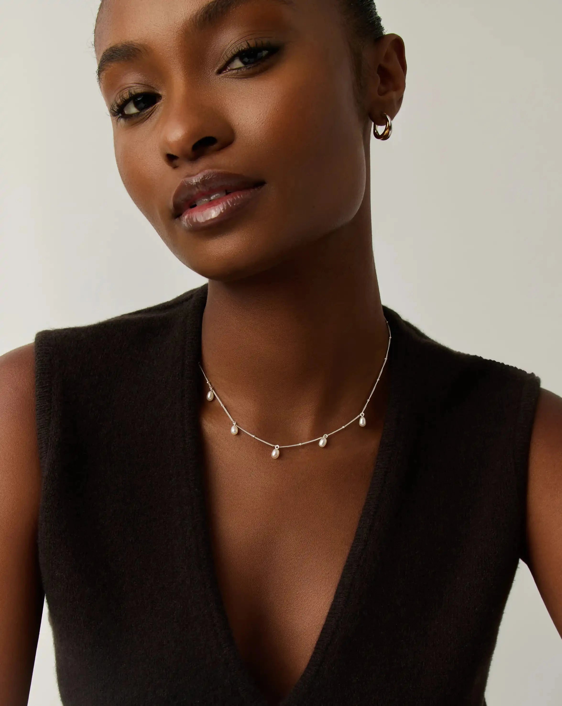 Missoma Baya Baroque Chain Choker kaulakoru helmi