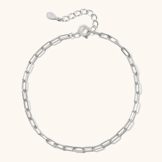 Muru Mini Paperclip hopearannekoru sterlinghopea