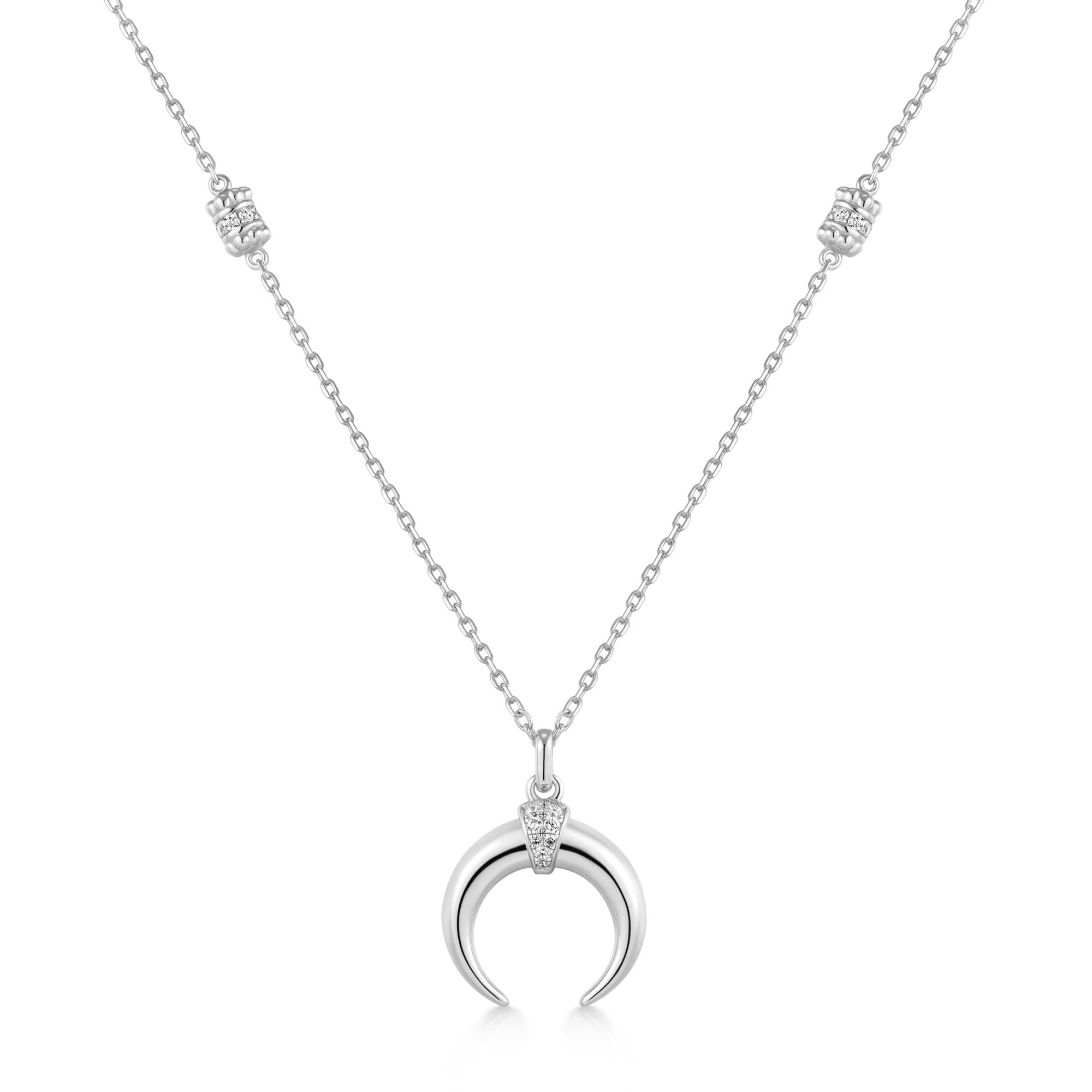 Ania Haie Tide Echo Reversible Horn kaulakoru hopea