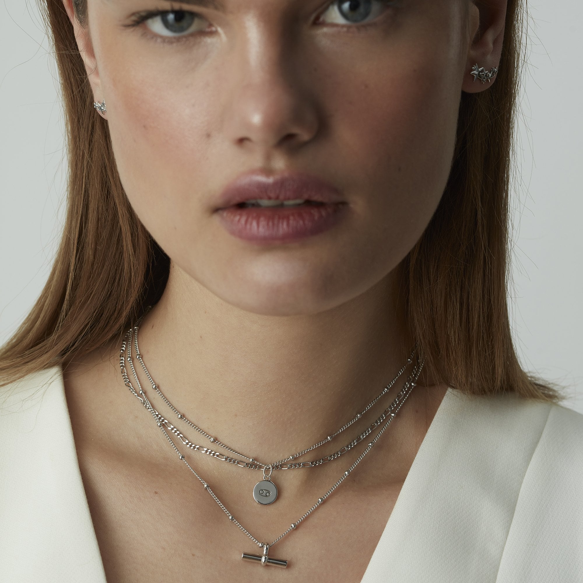 Muru Jewellery Zodiac hopeasetti 14" horoskooppi