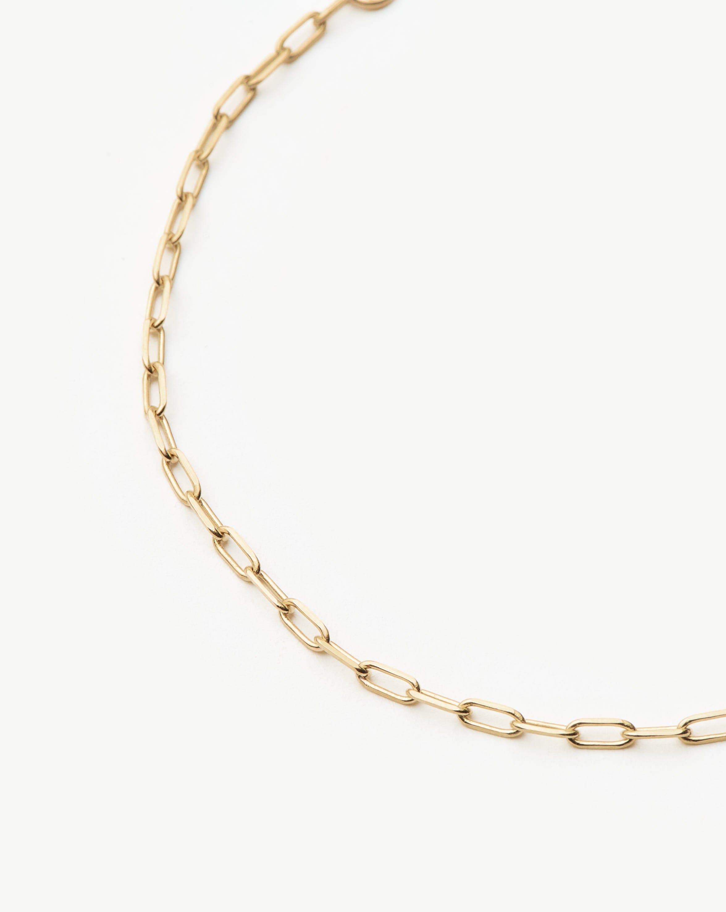 Missoma Classic Paperclip rannekoru 14k kulta 18,5cm
