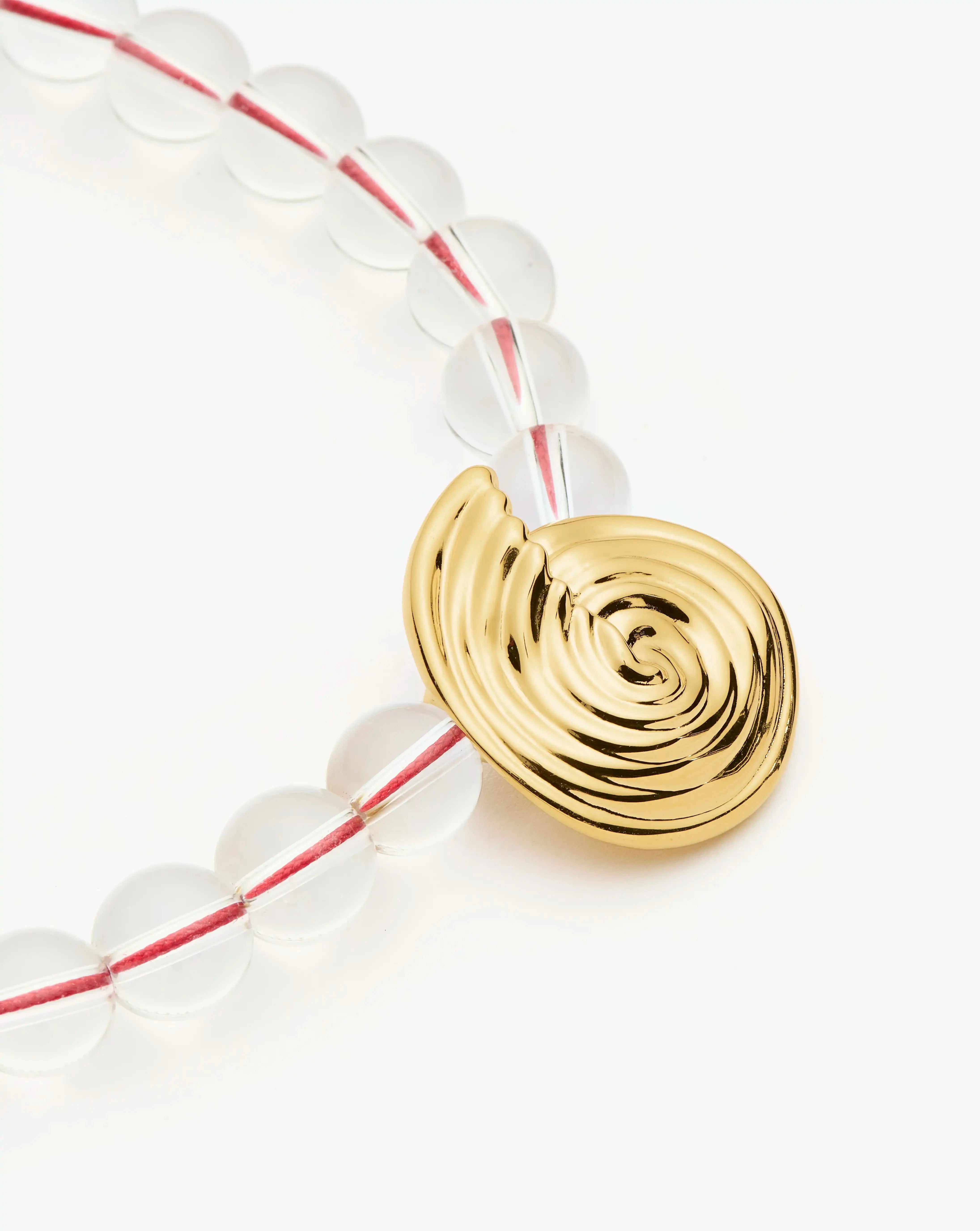 Missoma Spiral helmikaulakoru kulta kristallikvartsi