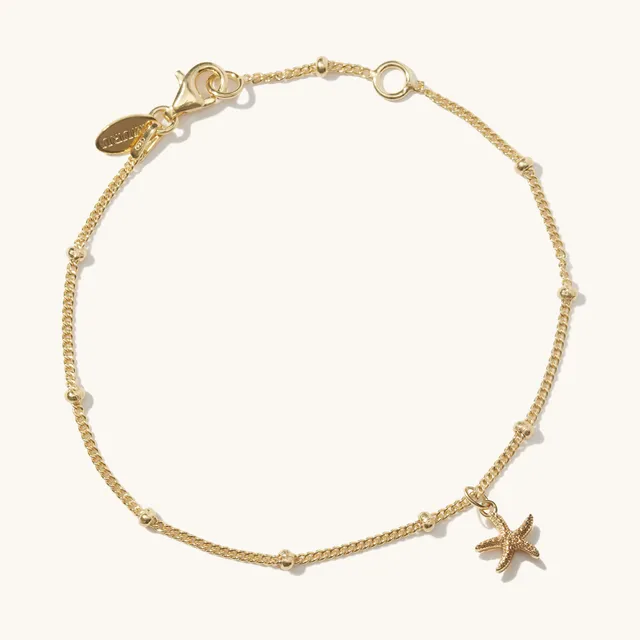 Muru Jewellery Mini Starfish rannekoru kulta meritähti