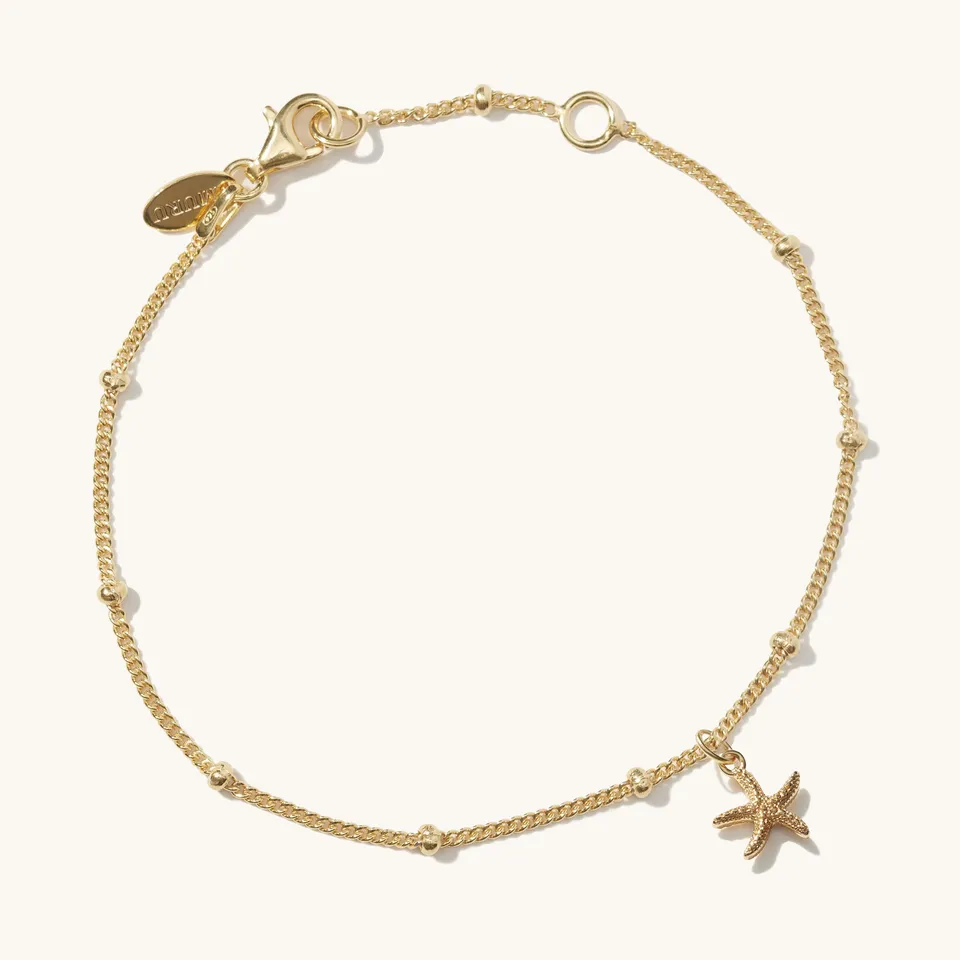 Muru Jewellery Mini Starfish rannekoru kulta meritähti