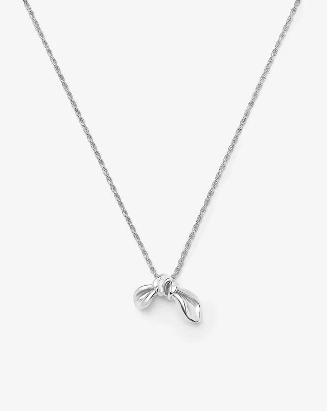 MISSOMA MARKGONG Bow Pendant hopeakaulakoru rusetti säädettävä