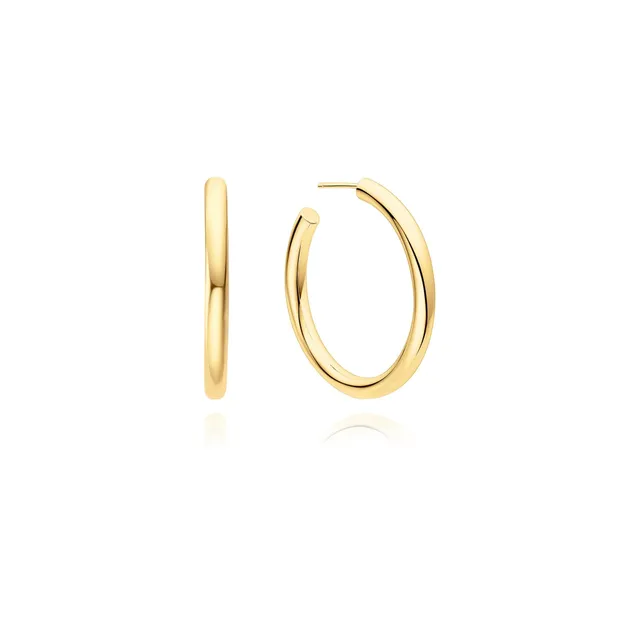 Ania Haie Tide Echo Classic Tube hoop-korvakorut kulta 36mm