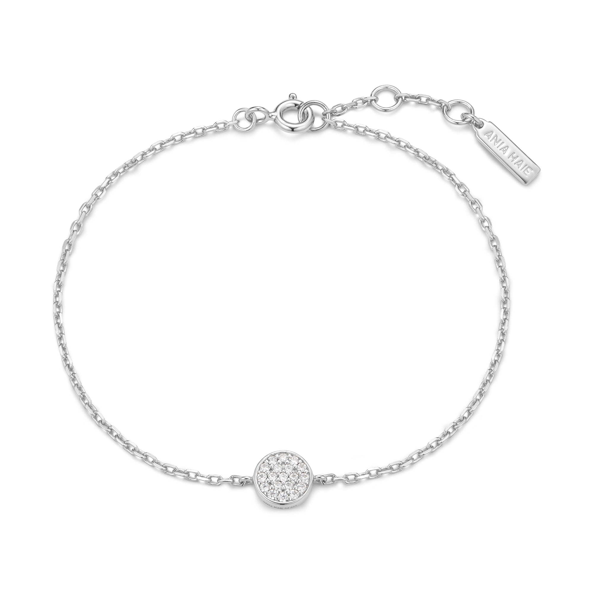 Ania Haie Luna Gaze Pavé Disc rannekoru hopea zirkonia