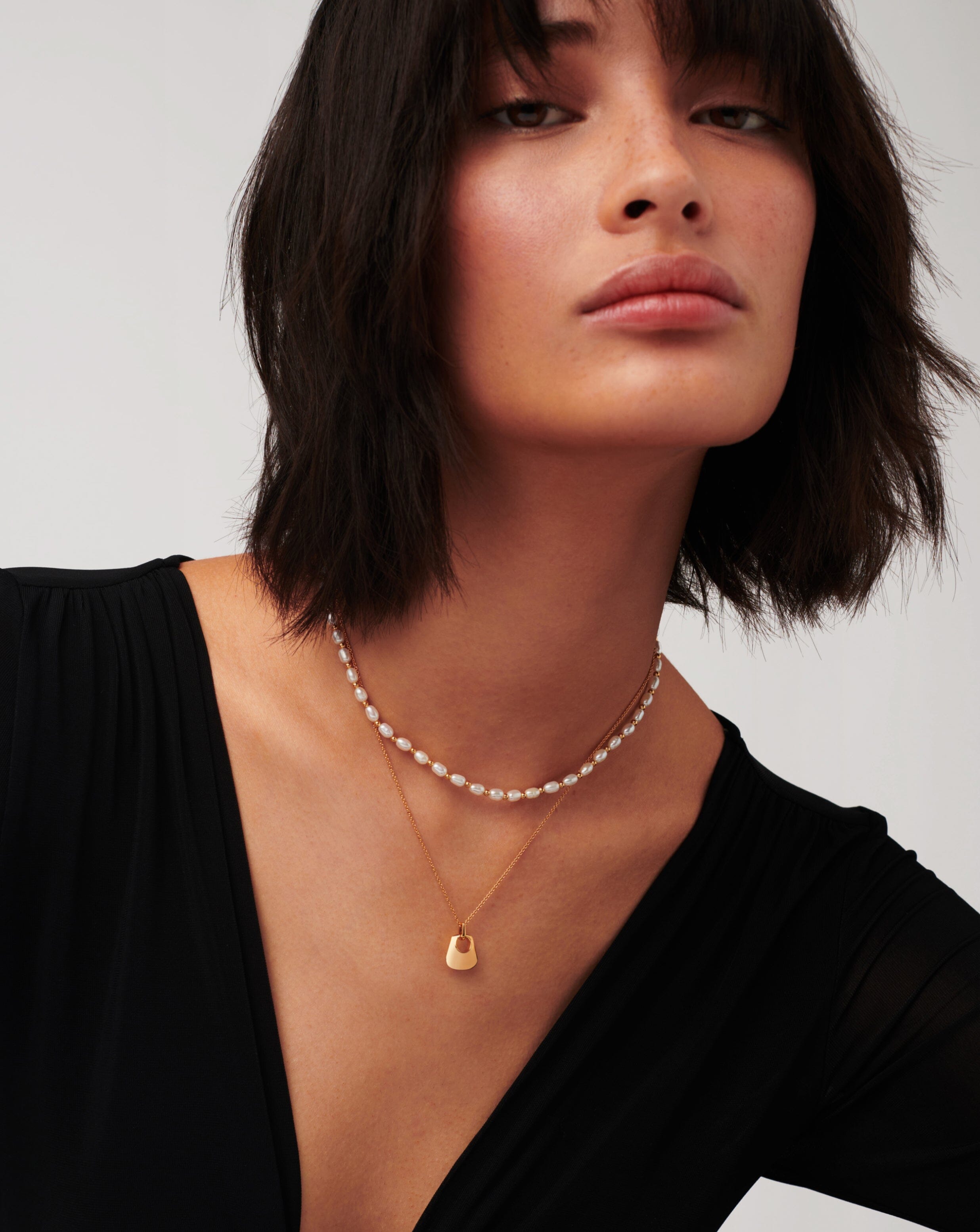 Missoma Seed Pearl choker helmikaulakoru kulta 42 cm