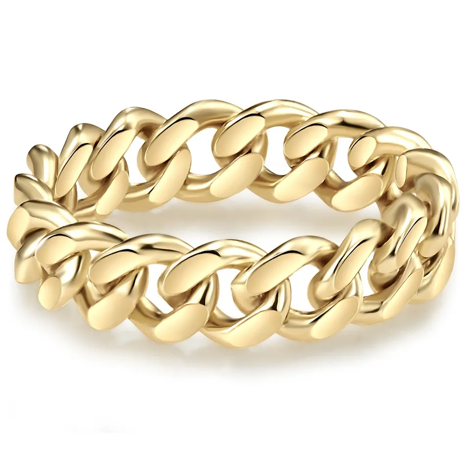 Glanzstücke München Ring Chain gold sormus keltakulta ketju