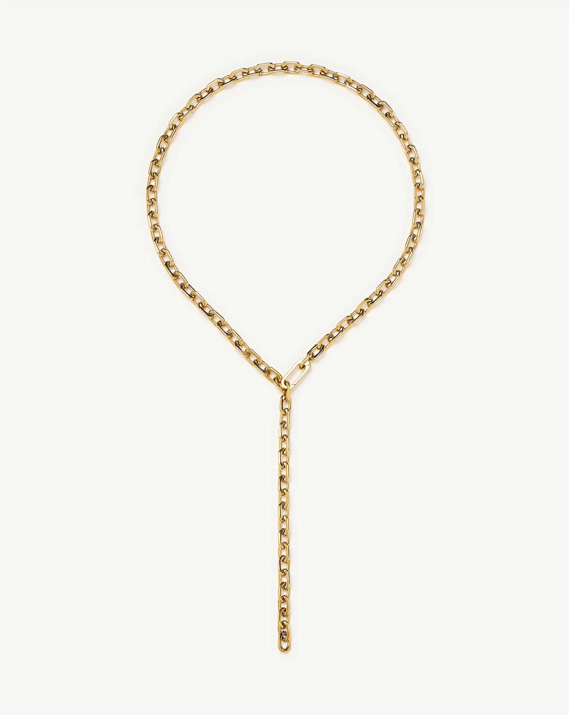 Missoma Square Paperclip Chain kaulakoru kulta 56 cm