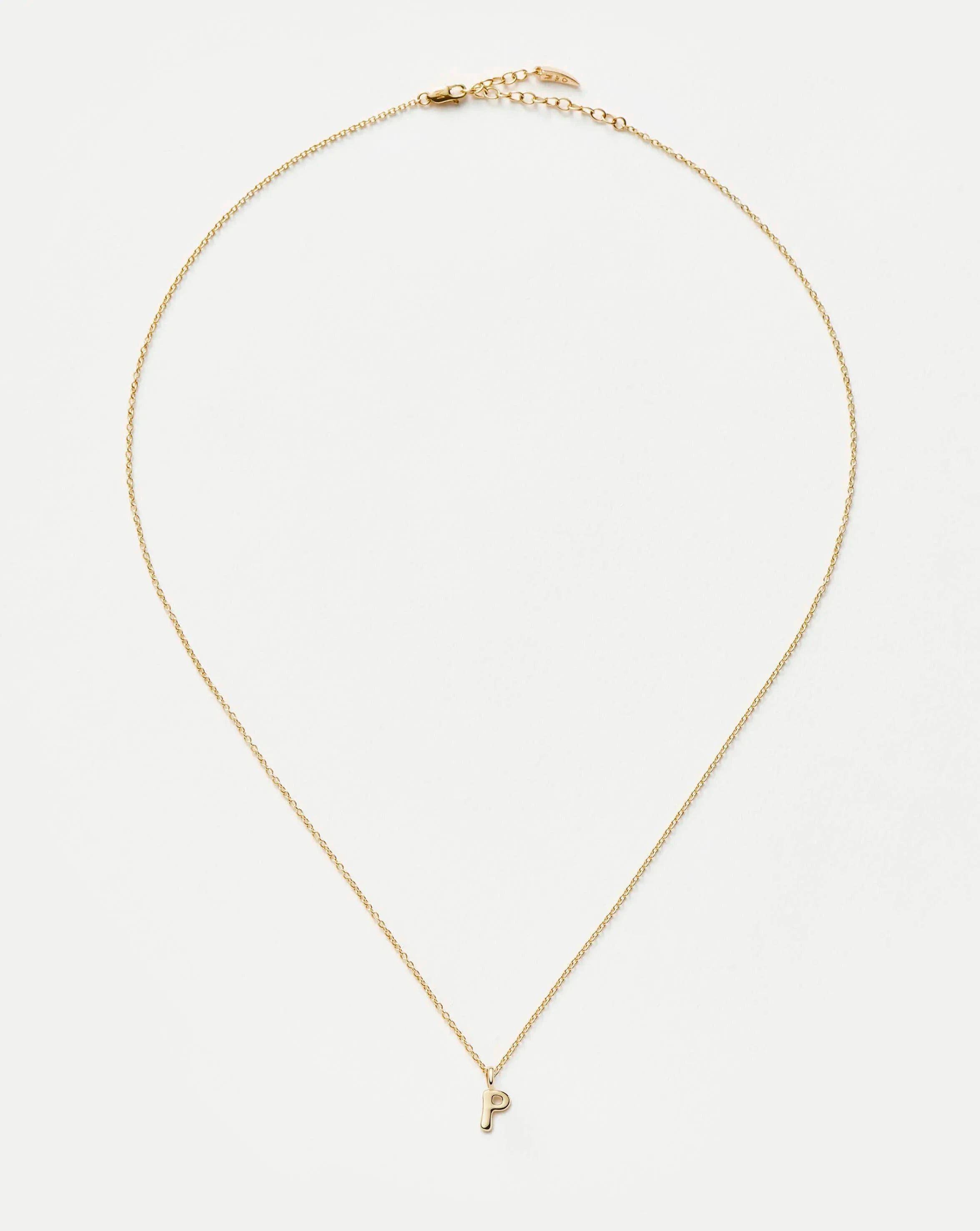 Missoma Initial Mini kaulakoru P 14k keltakulta 41–45 cm