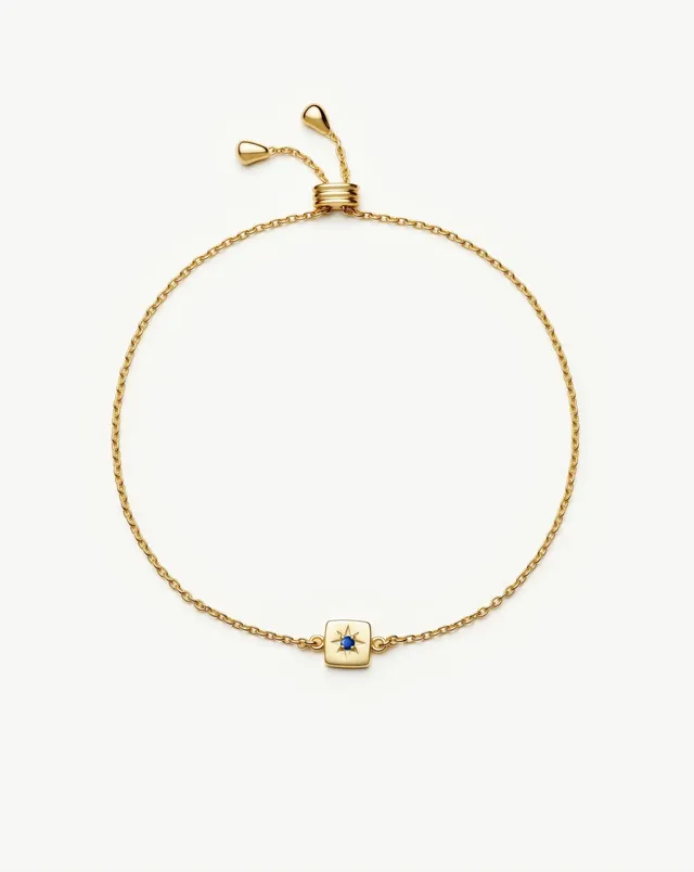 MISSOMA September Birthstone Slider rannekoru kullattu lapis