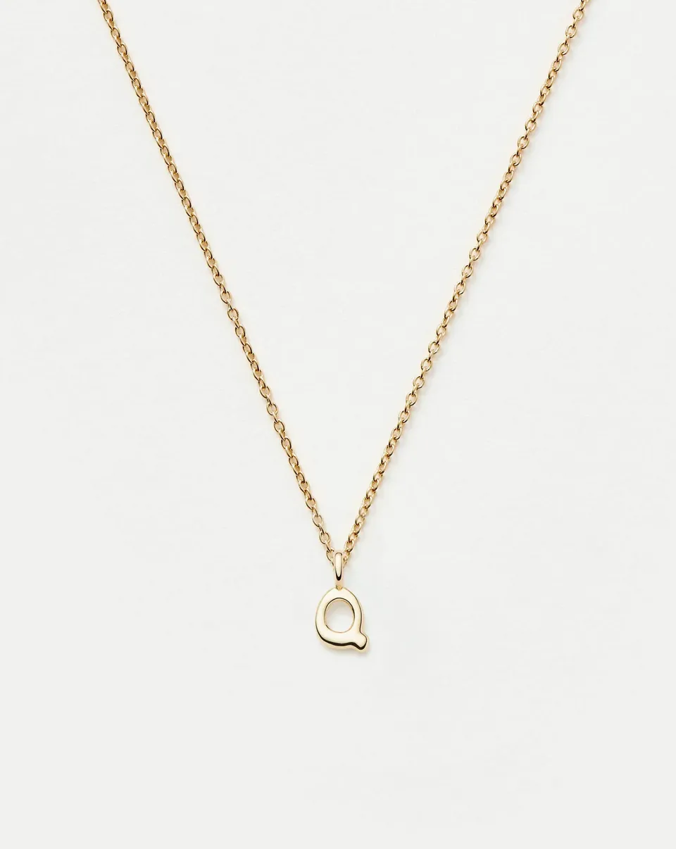 MISSOMA Initial Mini Pendant kaulakoru Q 14k kulta