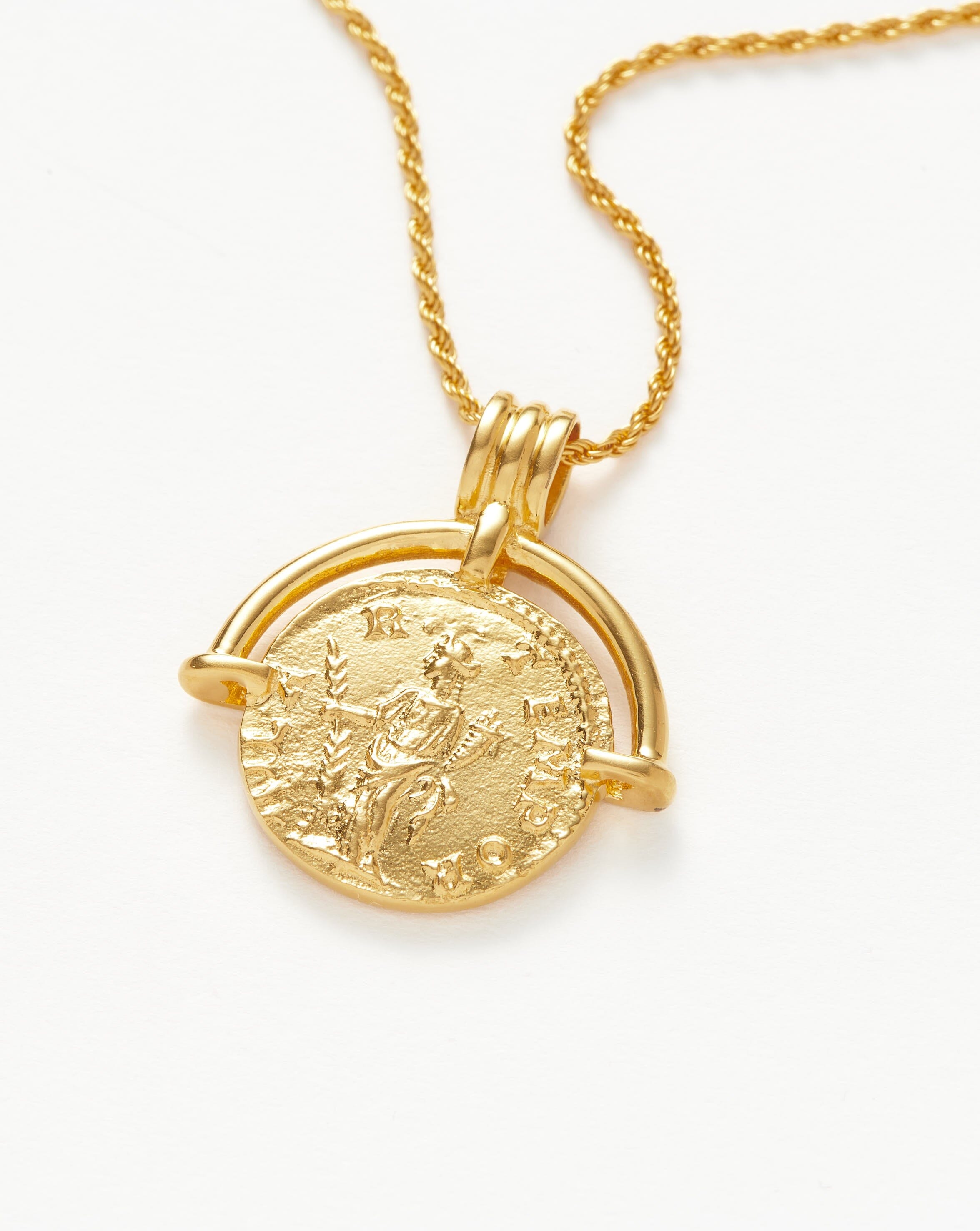 MISSOMA Lucy Williams Roman Arc Coin kaulakoru kulta