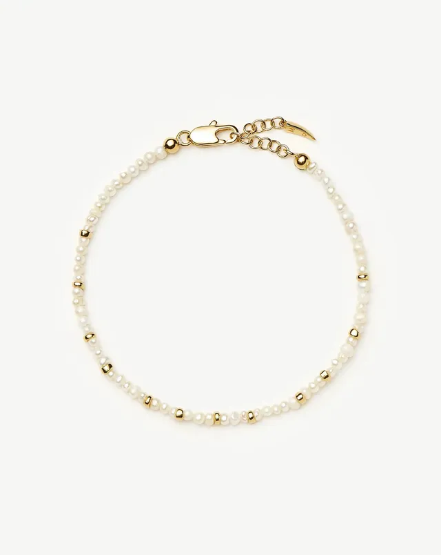 Missoma Micro Pearl Beaded helmirannekoru S/M 18,5 cm