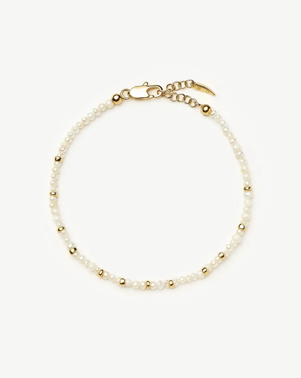 Missoma Micro Pearl Beaded helmirannekoru S/M 18,5 cm