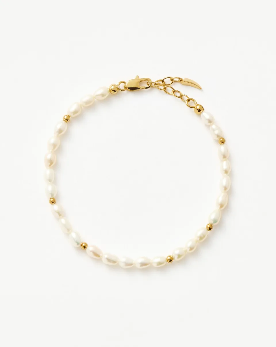 Missoma Seed Pearl rannekoru kulta helmi