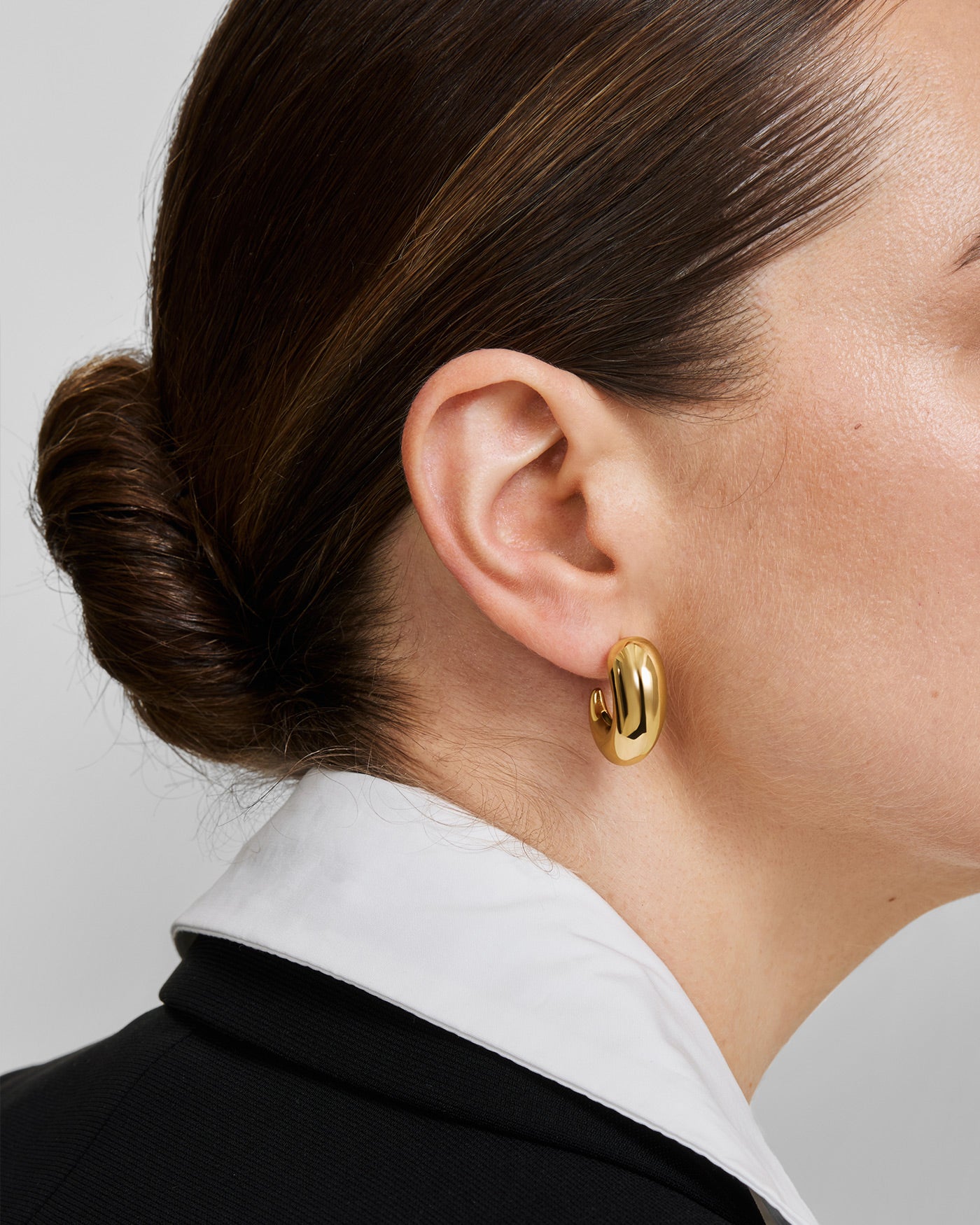 Ania Haie Large Dome Stud korvarenkaat kulta
