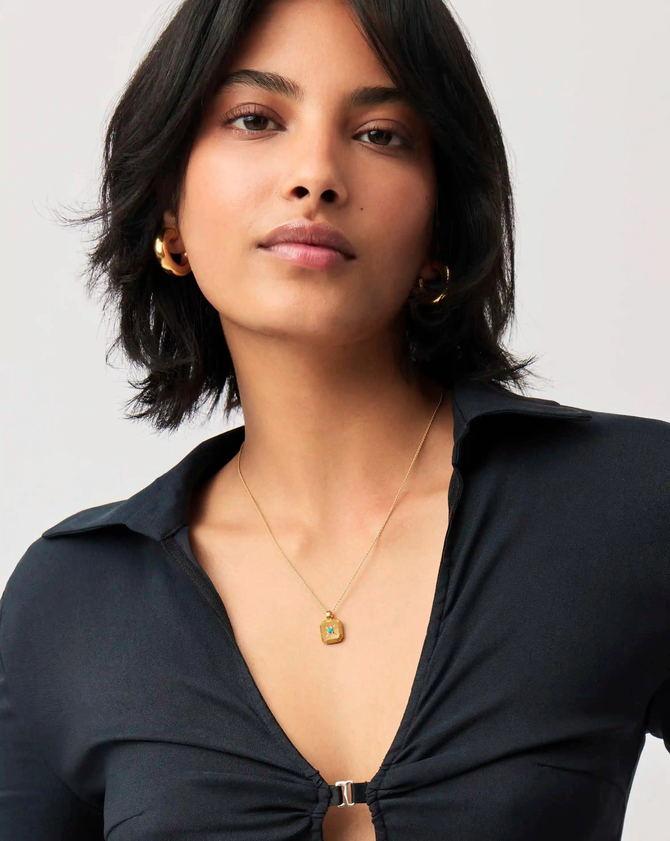 MISSOMA December Birthstone kaulakoru kulta turkoosi