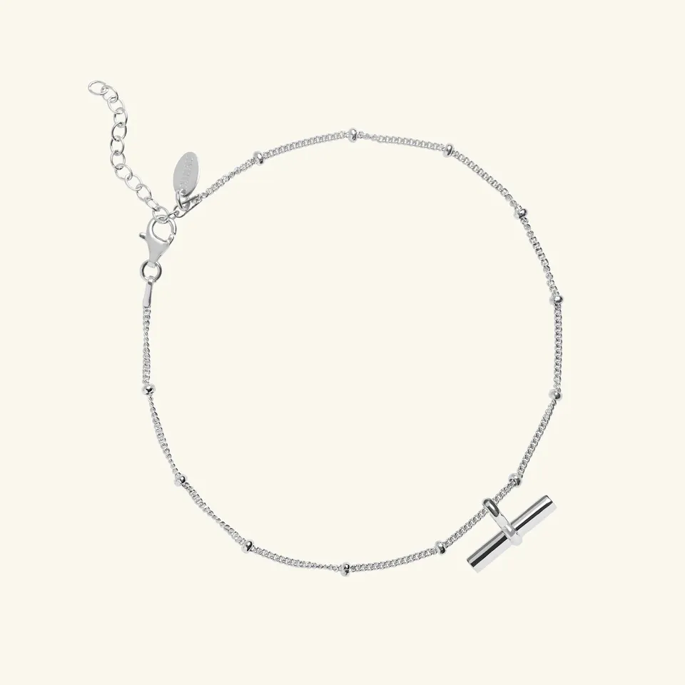 Muru Jewellery T-Bar nilkkakoru hopea sterlinghopea