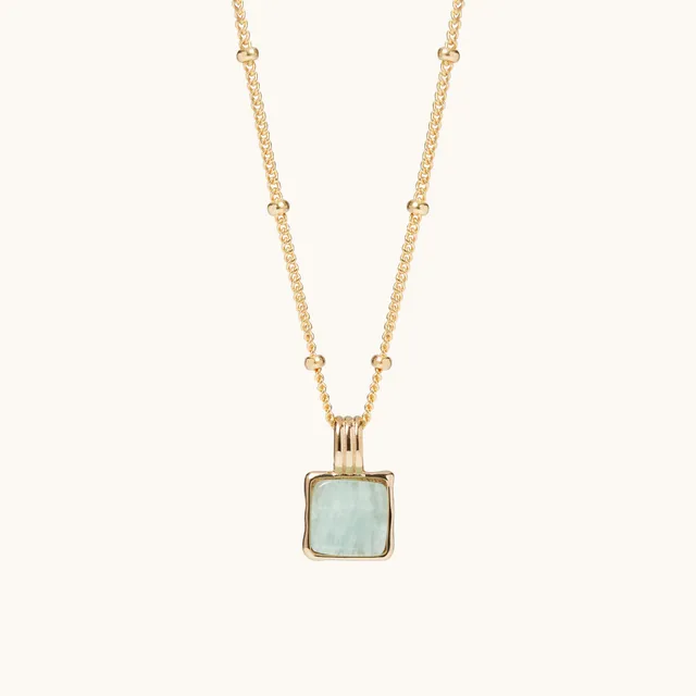 Muru Jewellery Wellbeing Necklace kaulakoru 18" amazoniitti