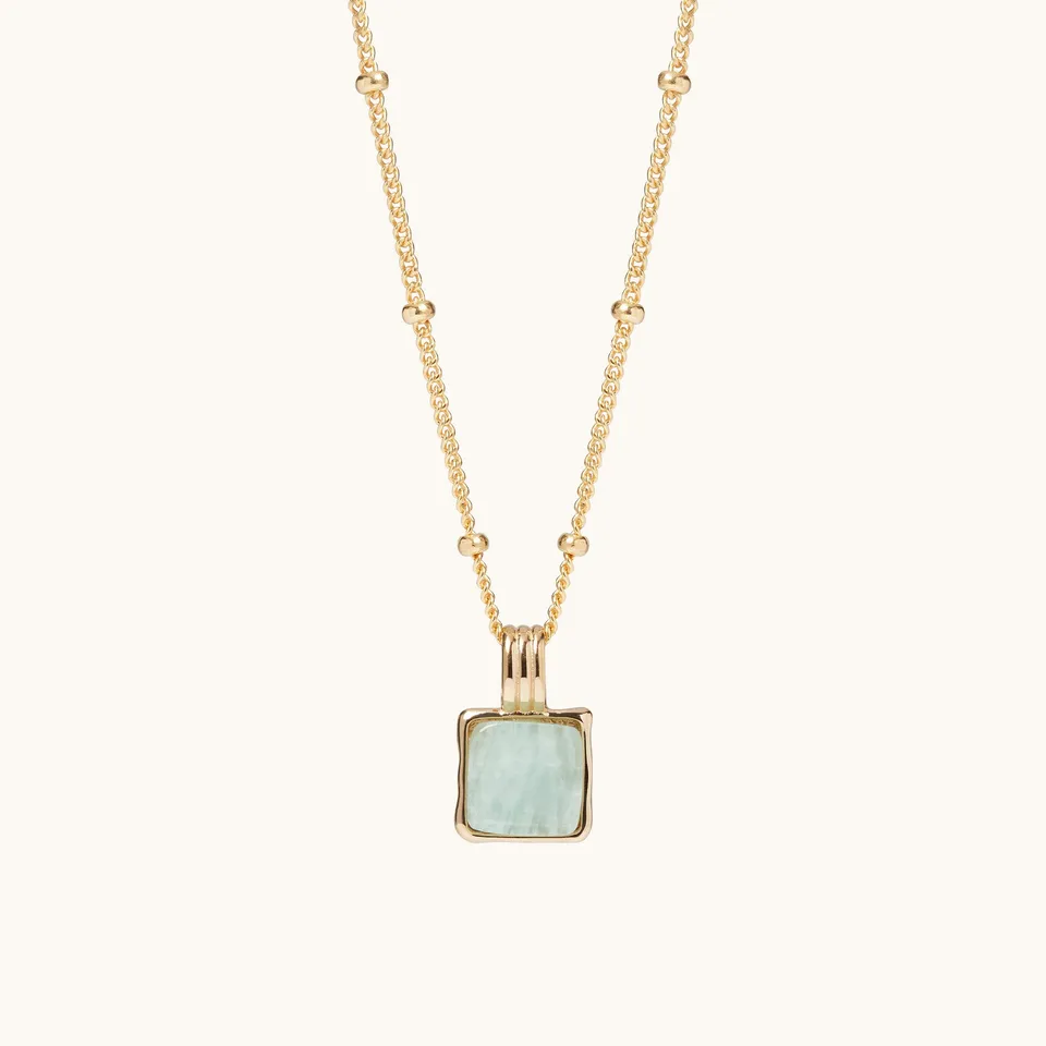 Muru Jewellery Wellbeing Necklace kaulakoru 18" amazoniitti