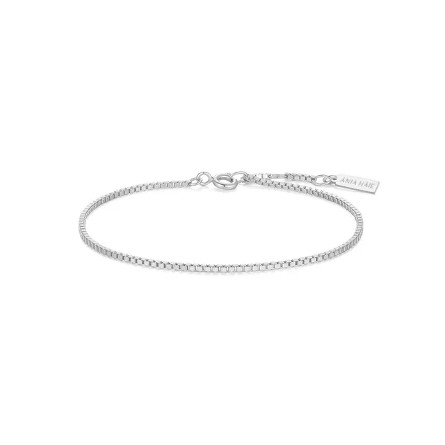 Ania Haie Lady Cozy Box Chain rannekoru hopea