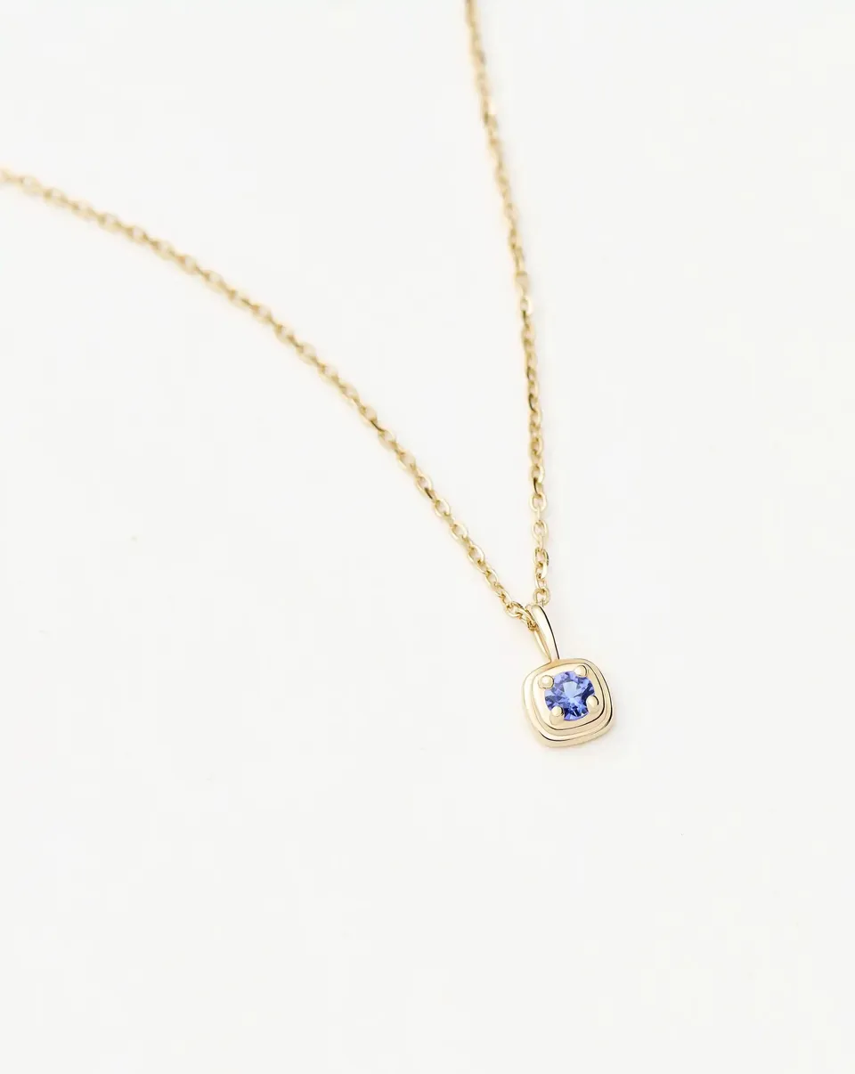 Missoma December Birthstone kaulakoru 14k kulta tansaniitti