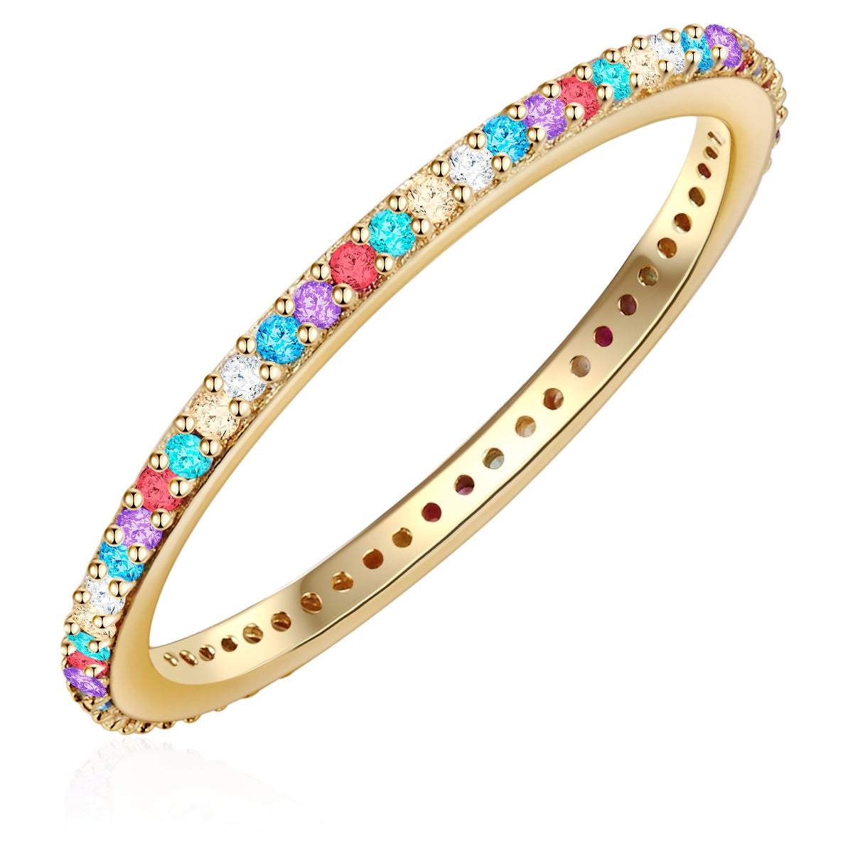 Glanzstücke München Ring Zirkonia multicolor sormus kulta