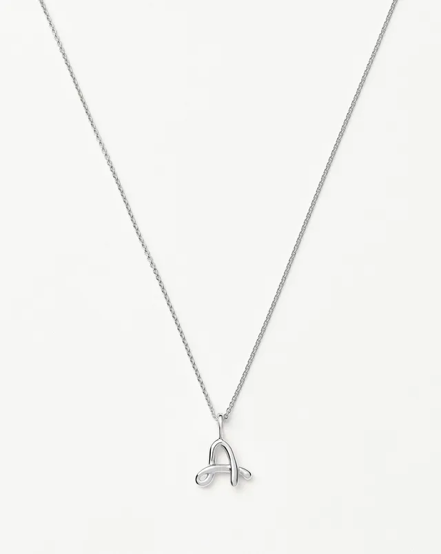 MISSOMA Curly Molten Mini Initial kaulakoru A hopea säädettävä