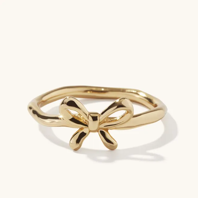 Muru Jewellery Bow sormus kulta rusetti koossa N