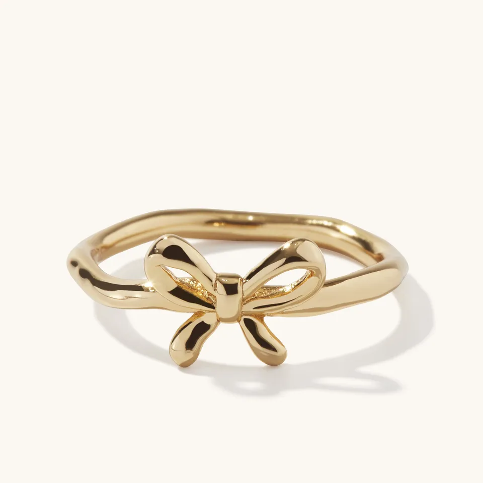 Muru Jewellery Bow sormus kulta rusetti koossa N
