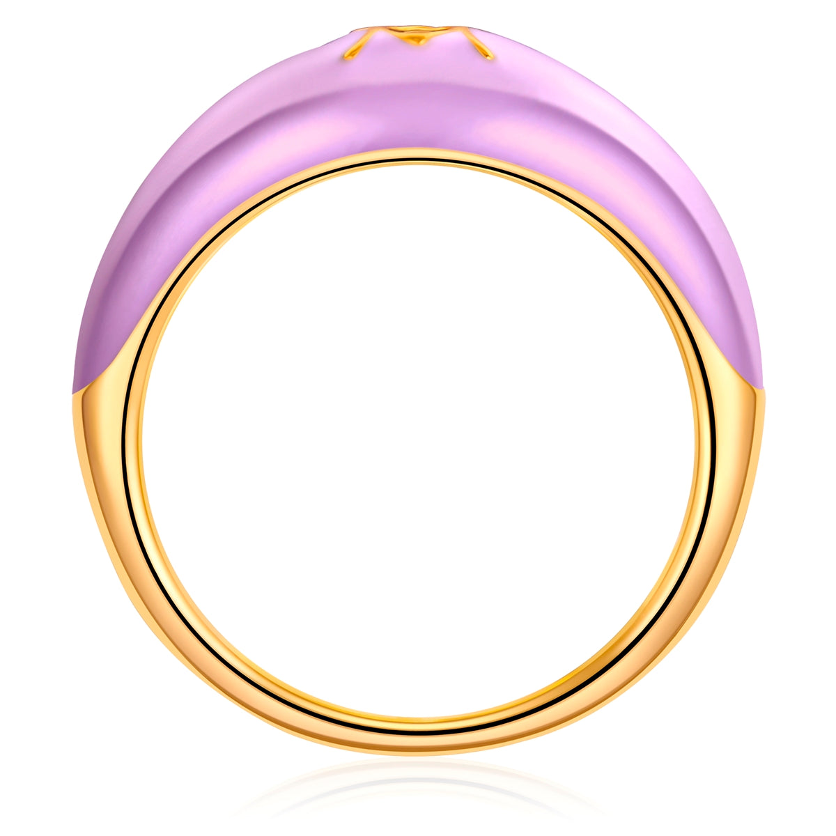 Glanzstücke München Kalat sormus kulta violetti emali