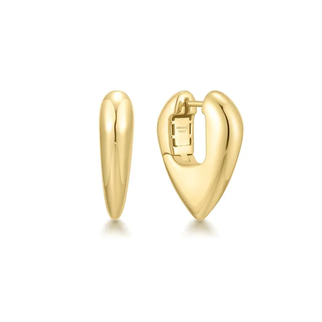 Ania Haie Trailblazer Shield hoop-korvakorut kulta 22mm