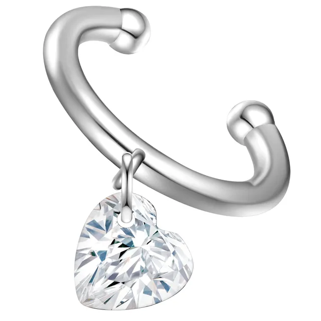 Glanzstücke München Topas earcuff hopea sydän